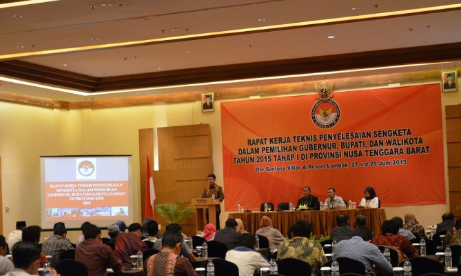 bawaslu, nasrullah, sengketa, pemilu, rakernis