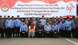 Foto bersama pasca Upacara Peringatan HUT Kemerdekaan ke-69