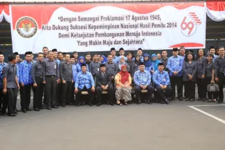 Foto bersama pasca Upacara Peringatan HUT Kemerdekaan ke-69