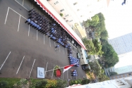Upacara Peringatan HUT Kemerdekaan ke-69 dari atap Gedung Bawaslu