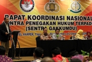 Pimpinan Bawaslu RI Nasrullah membuka kegiatan Rakornas Penanganan Pelanggaran Pilkada Tahun 2017 di Yogyakarta, Sabtu (30 November s/d 2 desember 2016) 